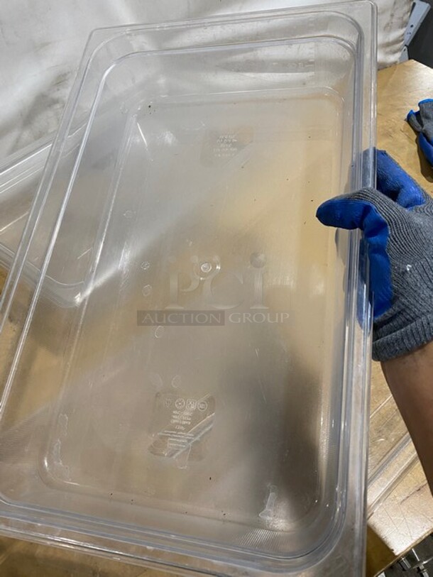 Polycarbonate Clear Food Pans With Lids! 2X Your Bid!  - Image 5 of 9