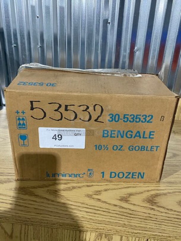 NEW! IN THE BOX! Luminarc Stemmed Drinking Glasses! - Image 1 of 6