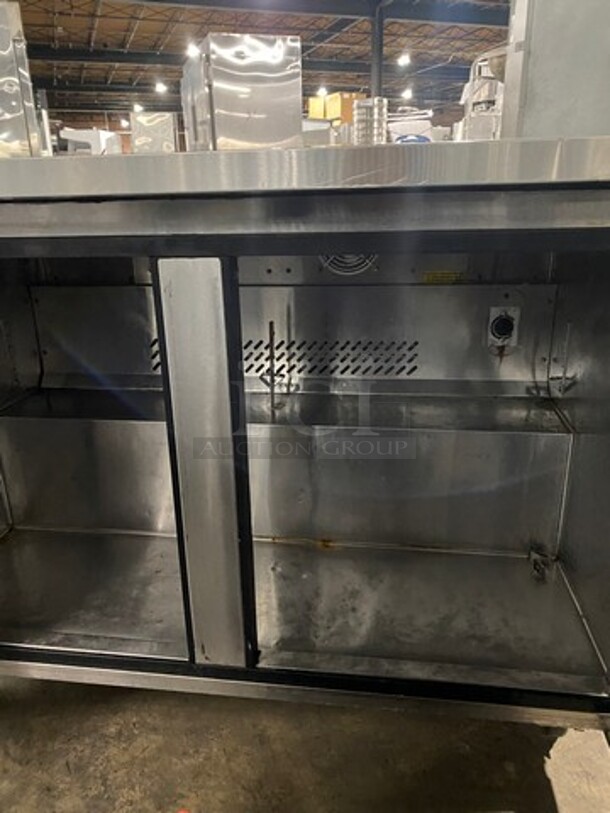Supera Commercial 2 Door Lowboy/ Worktop Cooler! Stainless Steel! On Casters! Model: UR2R1 115V - Image 5 of 9