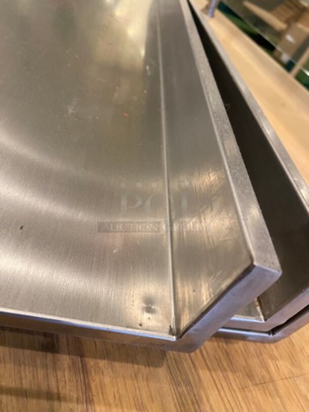 ALL ONE MONEY! Commercial Solid Stainless Steel Wall Mount Shelves! - Image 3 of 6