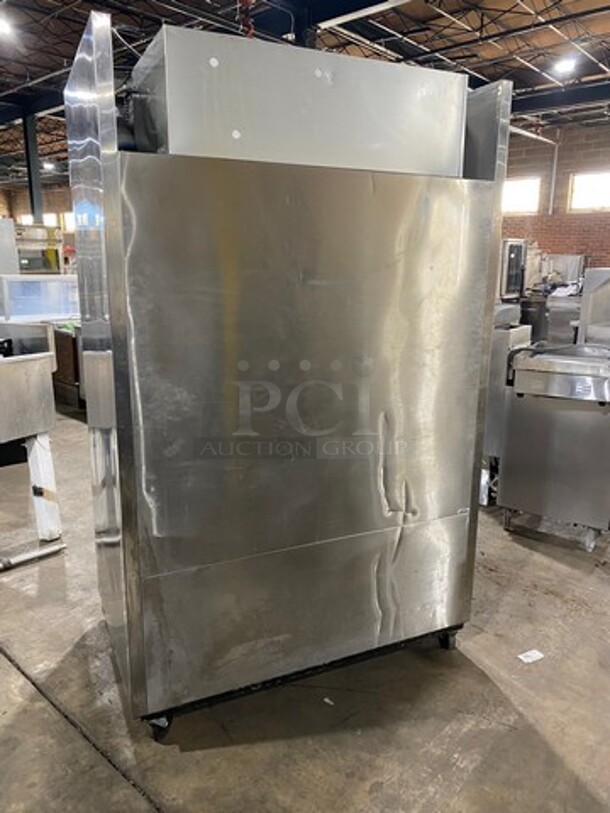 True Commercial 2 Door Reach In Cooler! With Poly Coated Racks! All Stainless Steel! On Casters! Model: TR2R2S SN: 5027494 115V 60HZ 1 Phase - Image 3 of 10