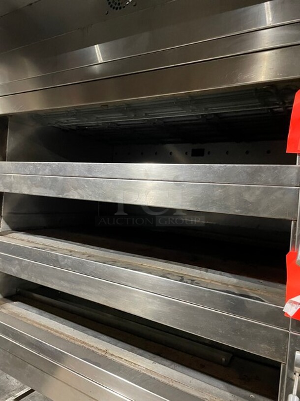 AMAZING! Miwe Commercial Electric Condo Triple Deck Oven! Steam Injected Artisian Bread Model! All Stainless Steel! On Casters! 208V! Model: CO31408 SN: 702515! Working When Removed! - Image 7 of 10