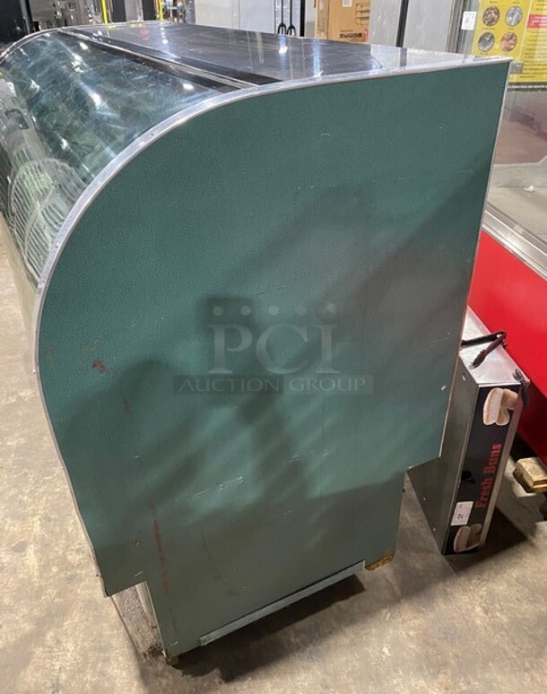 Marc Commercial Combination Dry/Refrigerated Bakery Display Case Merchandiser! With Curved Front Glass! With Sliding Rear Access Doors! Model: SPL77 120V - Image 2 of 8