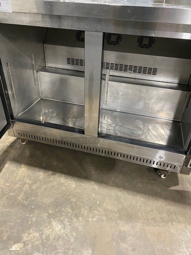 Dukers Commercial 2 Door Lowboy/ Worktop Freezer! All Stainless Steel! Model: DUC48F 115V - Image 5 of 8