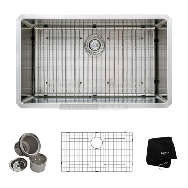 BRAND NEW SCRATCH AND DENT! Kraus KHU100-32 Standart PRO 16-Gauge Undermount Single Bowl Stainless Steel Kitchen Sink - Image 1 of 4