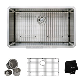 BRAND NEW SCRATCH AND DENT! Kraus KHU100-32 Standart PRO 16-Gauge Undermount Single Bowl Stainless Steel Kitchen Sink