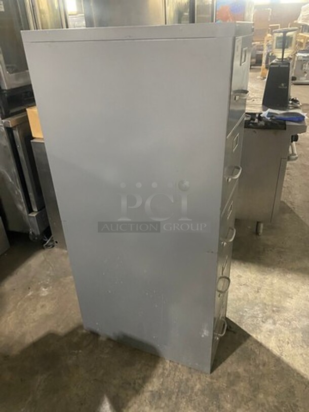 Solid Grey 5 Drawer Filing Cabinet! - Image 3 of 5