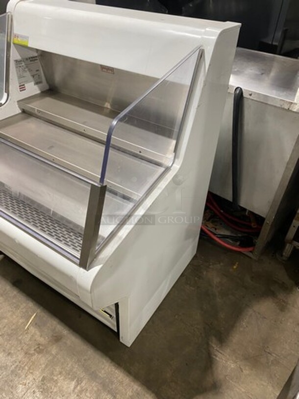 NICE! True Commercial Refrigerated Open Grab-N-Go Case Merchandiser! With Clear Poly Font And Sides! Stainless Steel Body! Model: THAC36 SN: 8789096 115V 60HZ 1 Phase - Image 2 of 7