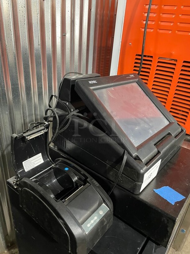 Royal Touchscreen Cash Register! MODEL TS1200MW SN:150901462 115V - Image 2 of 9