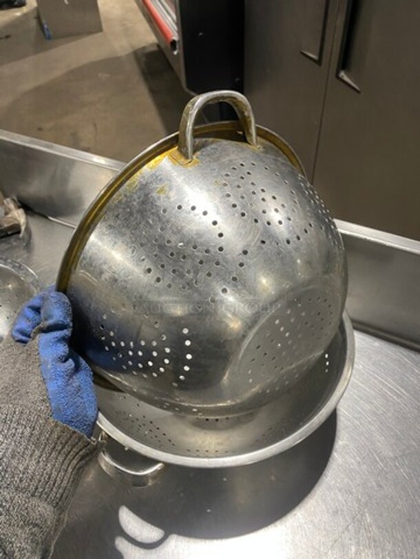 Stainless Steel! Strainers! With Side Handles! 4x Your Bid! - Image 6 of 7