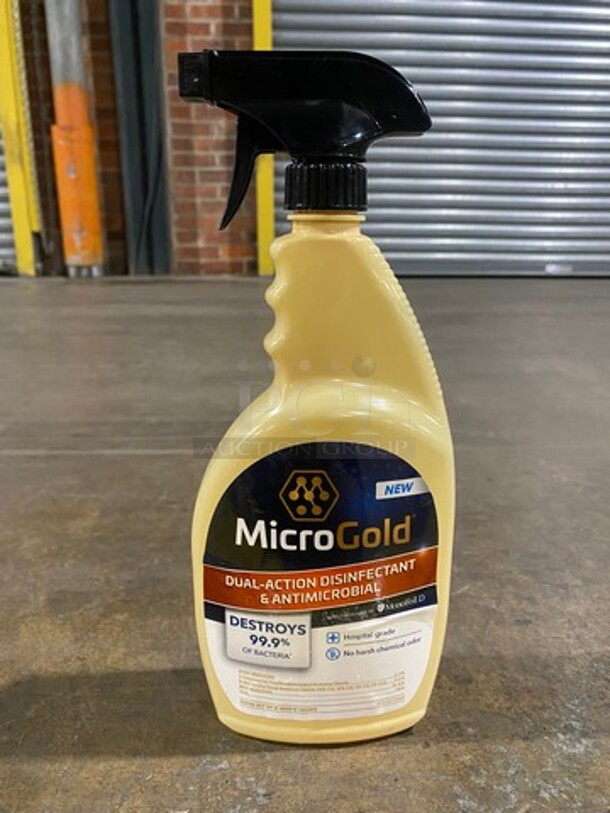 NEW! IN THE BOX! Micro Gold Dual Action Disinfectant And Antimicrobial Spray! 6x Your Bid! - Image 4 of 6