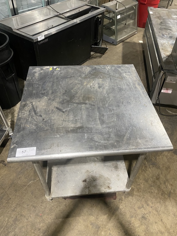 Stainless Steel Commercial Worktable Undershelf on Legs!  - Image 2 of 4