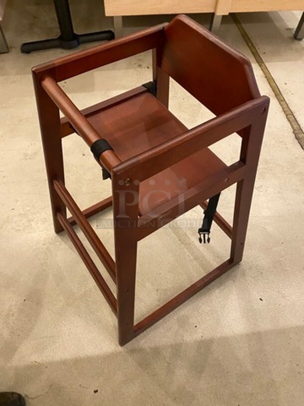 Wooden Highchair! With Child Safety Straps! 2x Your Bid! - Image 4 of 7