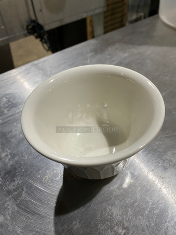 Homer Laughlin White Ceramic Ramekin! Includes Black Poly Crate! 2x Your Bid! - Image 7 of 7