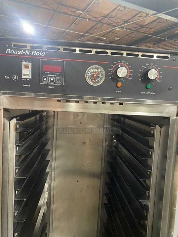 Nice! Cres Cor Commercial Roast-N-Hold Oven! With Split Doors! Electric! All Stainless Steel! On Casters! MODEL CO151F1818B2083 SN:212907 208V 60HZ 3 Phase! Working When Removed!  - Image 6 of 10
