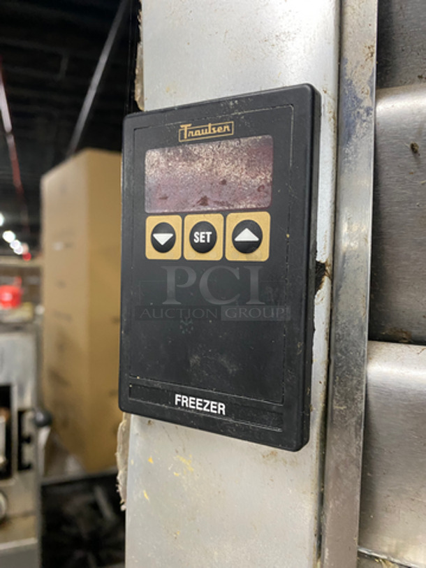 Traulsen 2 Door Reach In Freezer Unit! With Poly Coated Racks! All Stainless Steel! On Casters! NOT TESTED! Model: G22010 SN: T94188D15 115V 60HZ 1 Phase - Image 8 of 9