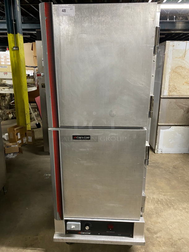 Cres Cor Commercial Insulated Warming/Proofing Cabinet! With 2 Half Doors! Holds Full Size Trays! All Stainless Steel! Model: 5495039 SN: HJGK5086A 120V 60HZ 1 Phase