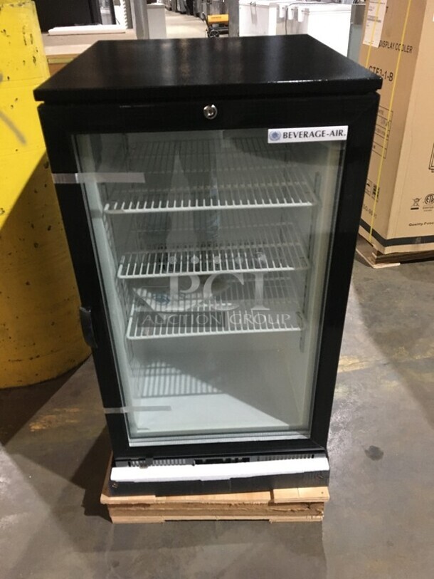 WOW! NEW IN THE BOX! Beverage Air Commercial Countertop Single Door Reach In Freezer Merchandiser! With Poly Coated Racks! Model: CTF961B 115V 60HZ 1 Phase