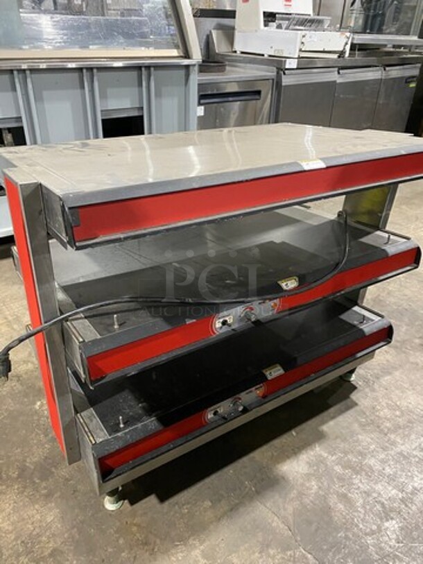 WOW! APW Wyott Commercial Countertop Heated Shelf Merchandiser! On Legs! Model: DMXD42S SN: 380821208002 120V 60HZ 1 Phase - Image 3 of 10