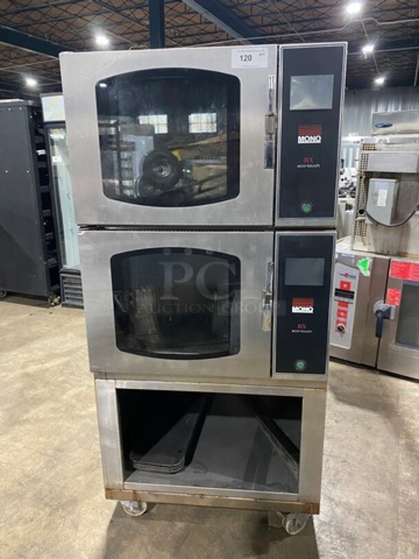 Mono Commercial Double Deck Convection Oven! With View Through Doors! All Stainless Steel! On Casters!