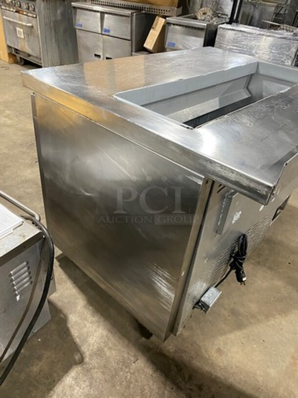 Continental Commercial Refrigerated Sandwich Prep Table! With 2 Door Underneath Storage Space! All Stainless Steel! On Casters! Model: SW4812 SN: 15766384 115V 60HZ 1 Phase - Image 4 of 9