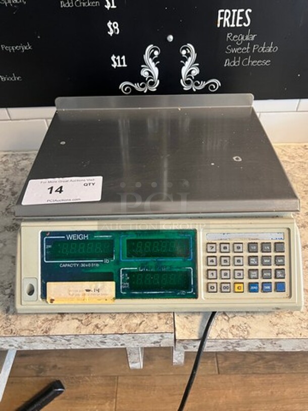 CAS Commercial Countertop Digital Weight/Price Scale! WORKING WHEN REMOVED! Model: S2000 - Image 1 of 4