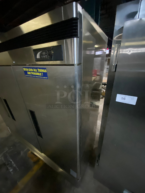 Turbo Air Commercial 3 Door Reach In Refrigerator! With Metal Racks! All Stainless Steel! With Casters! Model: TSR72SD SN: BD7R0113 115V 60HZ 1 Phase - Image 2 of 12