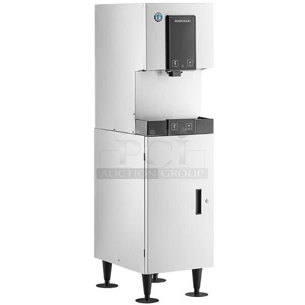 BRAND NEW SCRATCH & DENT! Hoshizaki DCM-271BAH Air Cooled Cubelet Ice Maker and Water Dispenser with SD-271 Stand - 257 lb. Per Day, 10 lb. Storage 16-5/8x24x35-3/16 - Image 1 of 5