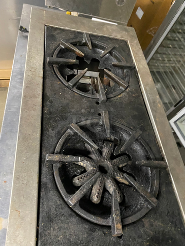 Garland Commercial Natural Gas Powered Countertop 2 Burner Stock Pot Range! All Stainless Steel! On Legs! - Image 5 of 8