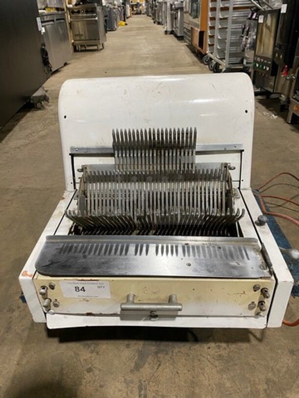 U.S Slicing Machine Commercial Countertop Bread Loaf Slicer! Model: MB7/16 SN: 140509MB722 115V 60HZ 1 Phase - Item #1096556