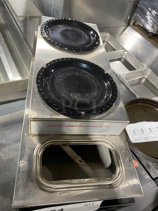 Bunn-O-Matic Commercial Countertop Coffee Brewing Machine! With Hot Water Line! With 3 Coffee Pot Warmers! All Stainless Steel! Model: STF35 SN: 17760 240V 60HZ 1 Phase - Image 8 of 8