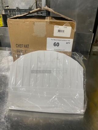 NEW! IN THE BOX! White 9" Chef Hat!