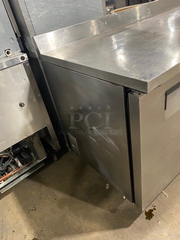 True Commercial 3 Door Lowboy/ Worktop Cooler! With poly Coated Racks! With Backsplash! All Stainless Steel! On Legs! Model: TWT72 SN: 13432767 115V 60HZ 1 Phase - Image 3 of 10