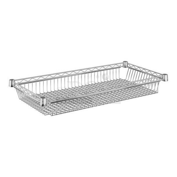 BRAND NEW SCRATCH & DENT! (4) Regency 18" x 36" NSF Chrome Shelf Baskets. 4x Your Bid.  - Image 1 of 4