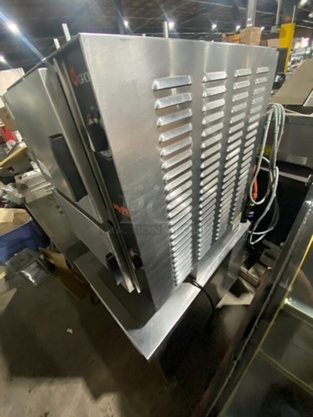 Groen Commercial Natural Gas Powered Dual Cabinet Steamer! All Stainless Steel! On Legs! Model: HY6SG - Image 3 of 12