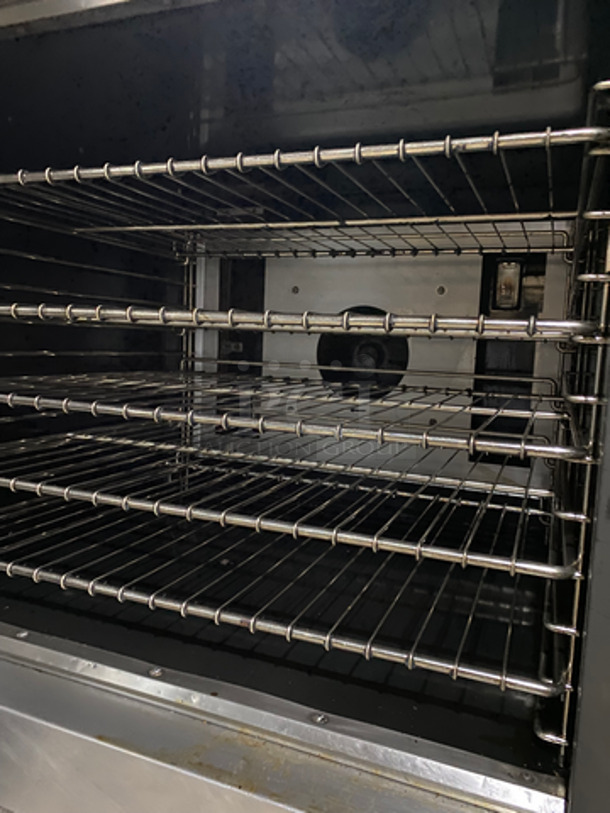 NICE! Imperial Electric Powered Heavy Duty Commercial Double Convection Oven! With One View Through Door & One Solid Door! With Metal Racks! All Stainless Steel! On Casters! 2x Your Bid Makes One Unit! - Image 6 of 9