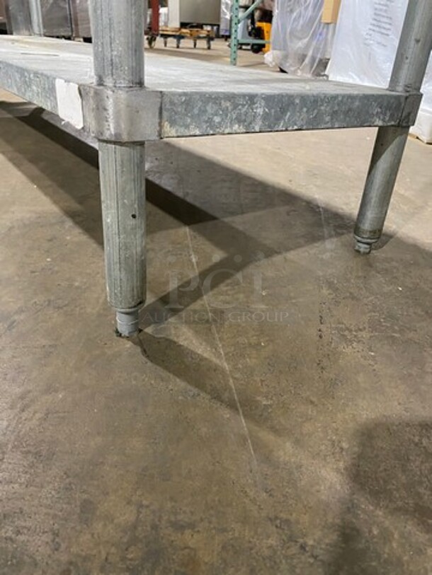 Solid Stainless Steel Work Top/ Prep Table! With Mounted Can Opener! With Storage Space Underneath! On Legs! - Image 6 of 9