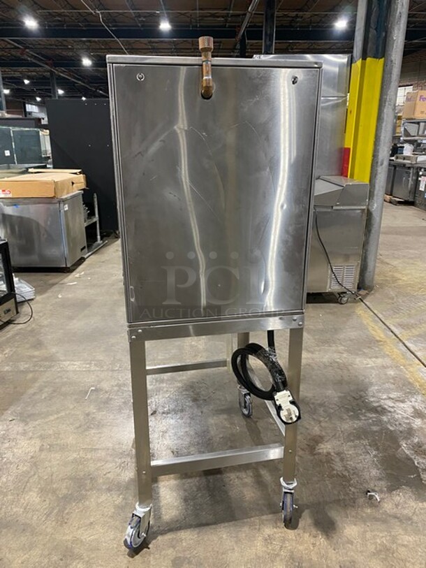 Stellar Steam Commercial Electric Powered Steamer! All Stainless Steel! On Commercial Castors! MODEL CAPELLA SN:021206078 208V - Image 3 of 9