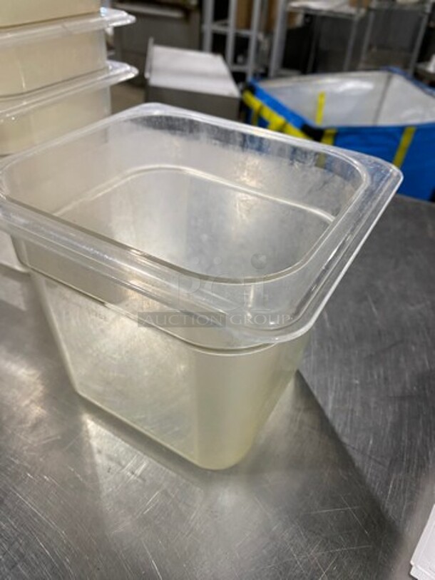 Cambro Clear Poly 1/6x6" Food Containers! 20x Your Bid! - Image 4 of 6