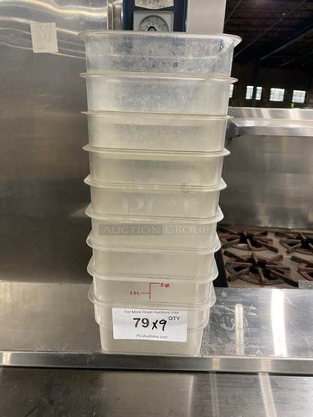 Cambro Clear Poly Food Containers! 9x Your Bid! - Image 1 of 8