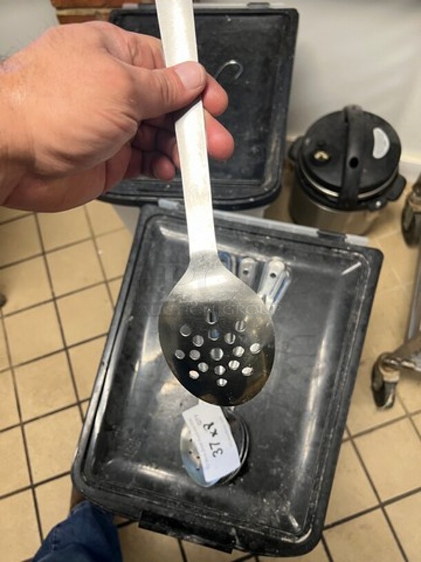Assorted Size Perforated Serving Spoons! 8x Your Bid - Image 3 of 4