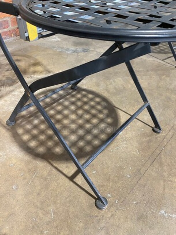 Black Metal Foldable Patio Chairs! 10x Your Bid! - Image 6 of 6