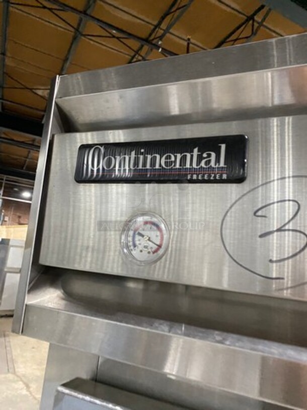 Continental Commercial 2 Door Reach In Freezer! All Stainless Steel! On Casters! Model: 2FE SN: 14810068 115V 60HZ 1 Phase - Image 8 of 9