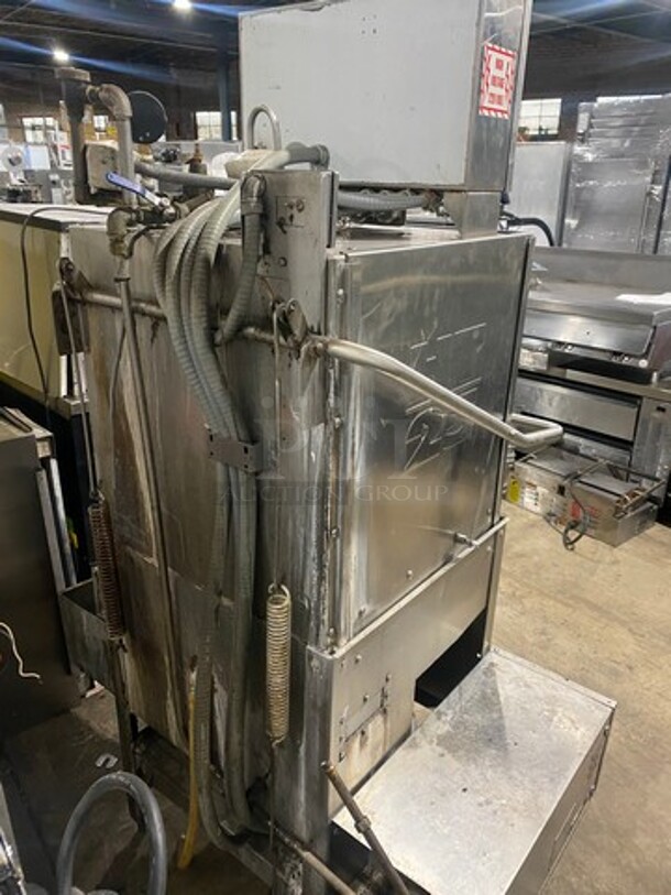 ADS High Temp Upright Pass Through Dishwasher! Model HT25! With Hot Water Booster! Model B13! All S.S.! On Legs!  - Image 3 of 9