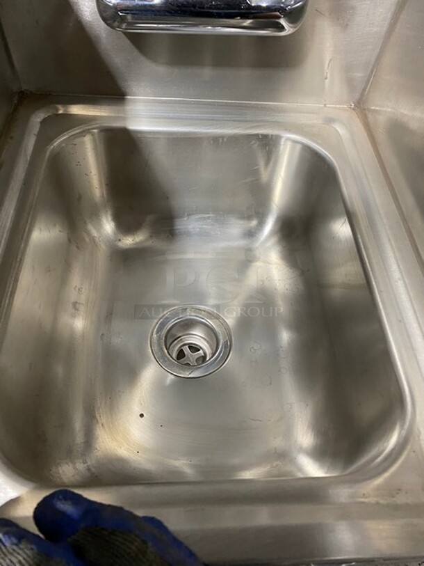 Krowne Commercial Stainless Steel Hand Sink! With Back And Side Splash! With Faucet And Handles! Model: WM300 - Image 6 of 7