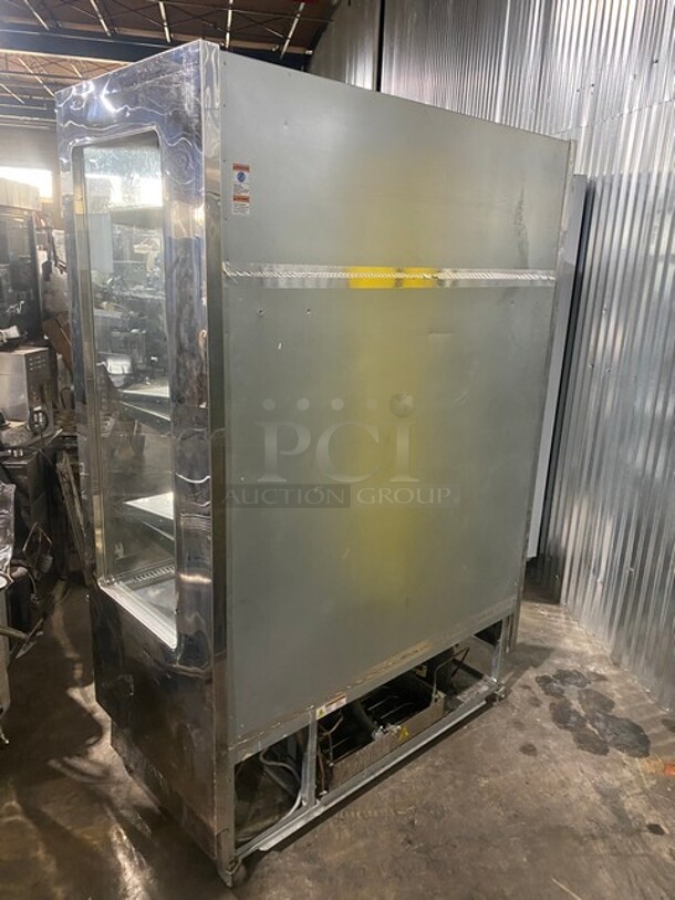 Karlos 200 UL Stainless Steel Refrigerated Commercial Grab N Go Open Merchandiser! On Casters! SN: 43587 230V 1PH - Image 3 of 10