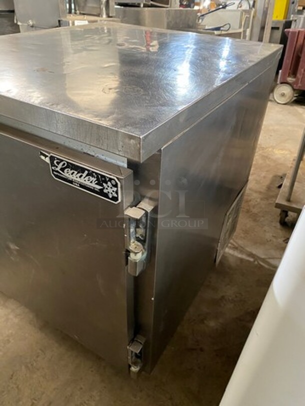 Leader Commercial Single Door Lowboy/Worktop Cooler! All Stainless Steel! On Legs! Model: NSFB27 SN: NK041096 115V 60HZ 1 Phase - Image 2 of 7