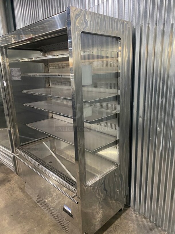 Karlos 200 M2 Stainless Steel Commercial Refrigerated Grab N Go Open Merchandiser! On Casters! SN: 50880 230V  - Image 2 of 10