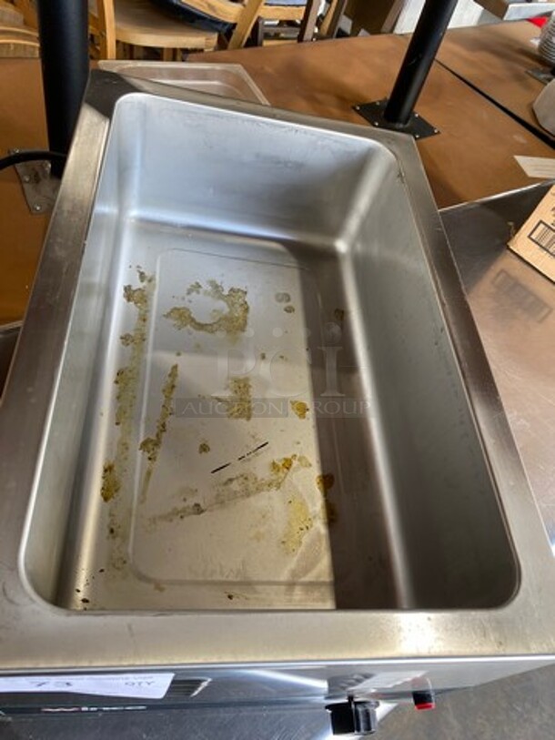Winco Commercial Countertop Single Well Food Warmer! All Stainless Steel! Model: FWS600 SN: FWS60010014895 120V - Image 6 of 8