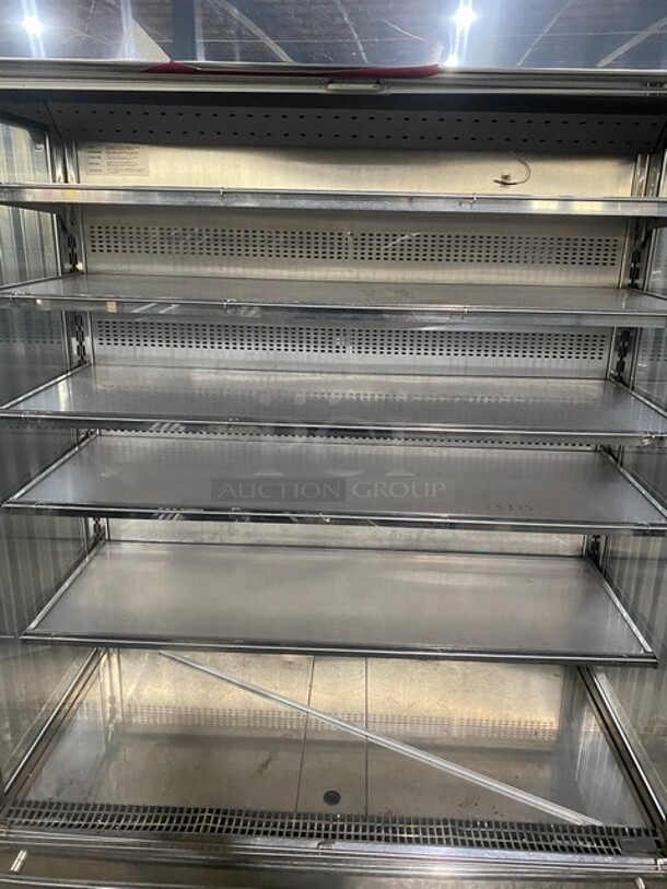Karlos 200 M2 Stainless Steel Commercial Refrigerated Grab N Go Open Merchandiser! On Casters! SN: 50880 230V  - Image 5 of 10